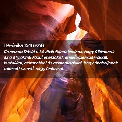 Picture 02 - 1 Krónika 15:16 KAR - És monda Dávid a Léviták fejedelmeinek, hogy - Bible Verse Picture
