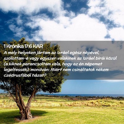 Picture 02 - 1 Krónika 17:6 KAR - A mely helyeken jártam az Izráel egész - Bible Verse Picture