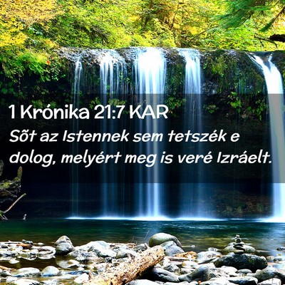 Picture 02 - 1 Krónika 21:7 KAR - Sõt az Istennek sem tetszék e dolog, melyért - Bible Verse Picture