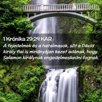 Picture 02 - 1 Krónika 29:24 KAR - A fejedelmek és a hatalmasok, sõt a Dávid - Bible Verse Picture