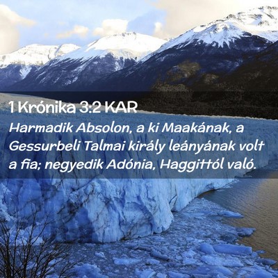 Picture 02 - 1 Krónika 3:2 KAR - Harmadik Absolon, a ki Maakának, a Gessurbeli - Bible Verse Picture