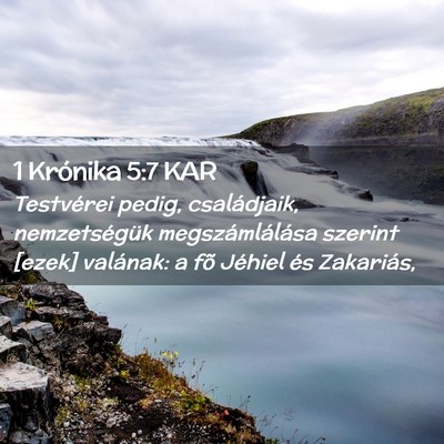 Picture 02 - 1 Krónika 5:7 KAR - Testvérei pedig, családjaik, nemzetségük - Bible Verse Picture
