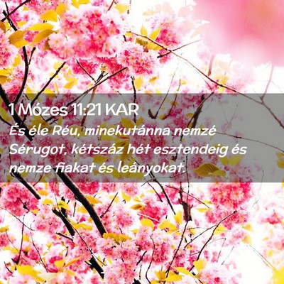 Picture 02 - 1 Mózes 11:21 KAR - És éle Réu, minekutánna nemzé Sérugot, - Bible Verse Picture