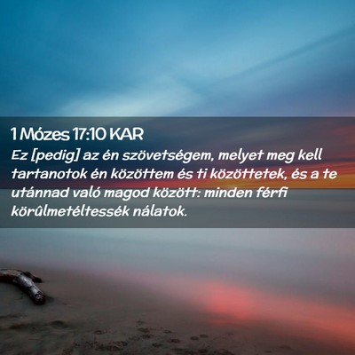 Picture 02 - 1 Mózes 17:10 KAR - Ez [pedig] az én szövetségem, melyet meg kell - Bible Verse Picture