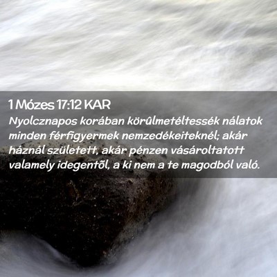 Picture 02 - 1 Mózes 17:12 KAR - Nyolcznapos korában körûlmetéltessék - Bible Verse Picture