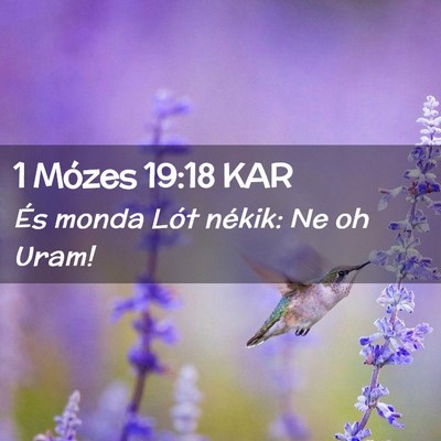 Picture 02 - 1 Mózes 19:18 KAR - És monda Lót nékik: Ne oh - Bible Verse Picture