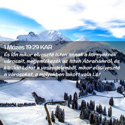 Picture 02 - 1 Mózes 19:29 KAR - És lõn mikor elveszté Isten annak a - Bible Verse Picture