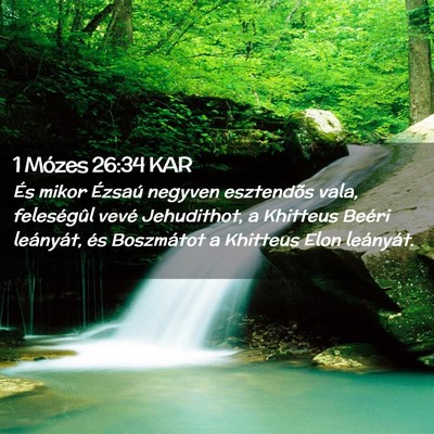 Picture 02 - 1 Mózes 26:34 KAR - És mikor Ézsaú negyven esztendõs vala, - Bible Verse Picture