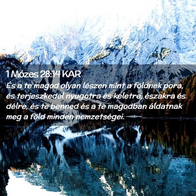 Picture 02 - 1 Mózes 28:14 KAR - És a te magod olyan lészen mint a földnek - Bible Verse Picture