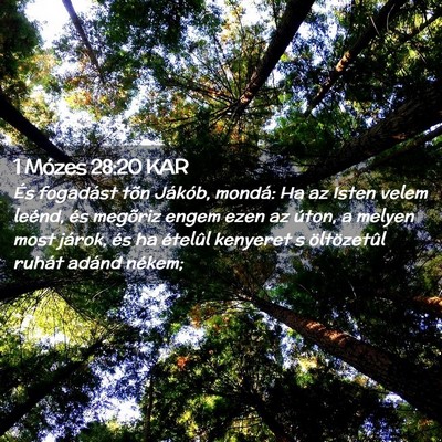 Picture 02 - 1 Mózes 28:20 KAR - És fogadást tõn Jákób, mondá: Ha az Isten - Bible Verse Picture
