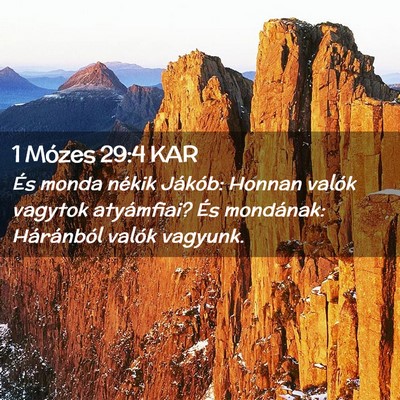 Picture 02 - 1 Mózes 29:4 KAR - És monda nékik Jákób: Honnan valók vagytok - Bible Verse Picture