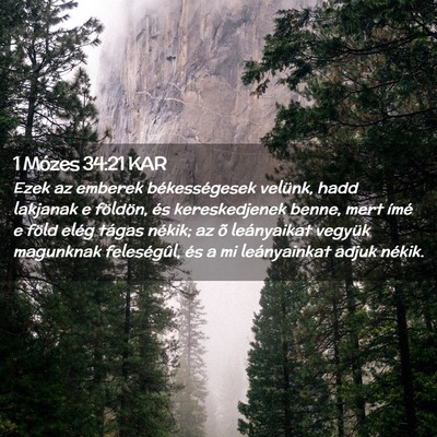 Picture 02 - 1 Mózes 34:21 KAR - Ezek az emberek békességesek velünk, hadd - Bible Verse Picture