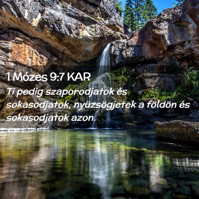 Picture 02 - 1 Mózes 9:7 KAR - Ti pedig szaporodjatok és sokasodjatok, - Bible Verse Picture