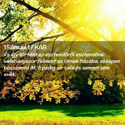 Picture 02 - 1 Sámuel 1:7 KAR - És így történt ez esztendõrõl esztendõre; - Bible Verse Picture