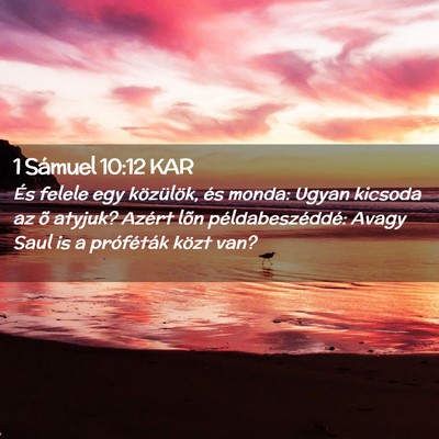 Picture 02 - 1 Sámuel 10:12 KAR - És felele egy közülök, és monda: Ugyan - Bible Verse Picture