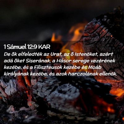 Picture 02 - 1 Sámuel 12:9 KAR - De õk elfeledték az Urat, az õ Istenöket, - Bible Verse Picture