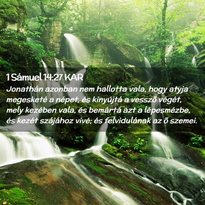 Picture 02 - 1 Sámuel 14:27 KAR - Jonathán azonban nem hallotta vala, hogy atyja - Bible Verse Picture