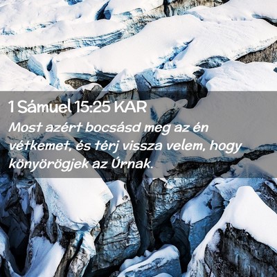 Picture 02 - 1 Sámuel 15:25 KAR - Most azért bocsásd meg az én vétkemet, és - Bible Verse Picture