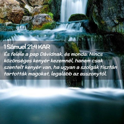 Picture 02 - 1 Sámuel 21:4 KAR - És felele a pap Dávidnak, és monda: Nincs - Bible Verse Picture