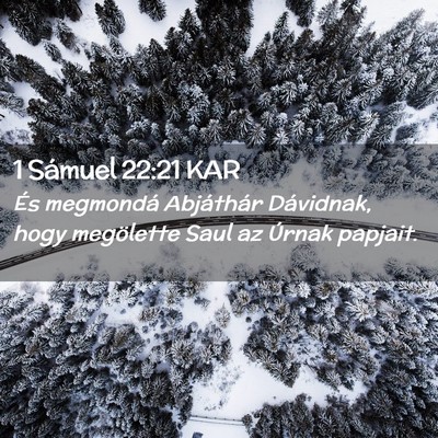 Picture 02 - 1 Sámuel 22:21 KAR - És megmondá Abjáthár Dávidnak, hogy - Bible Verse Picture