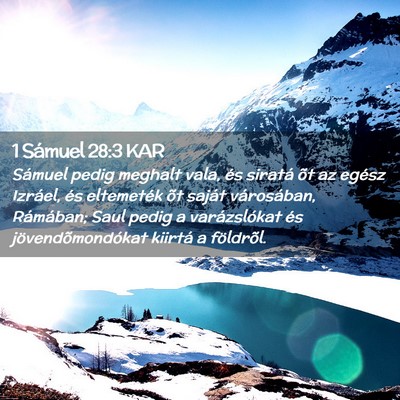 Picture 02 - 1 Sámuel 28:3 KAR - Sámuel pedig meghalt vala, és siratá õt az - Bible Verse Picture