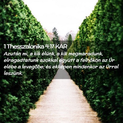 Picture 02 - 1 Thesszalonika 4:17 KAR - Azután mi, a kik élünk, a kik megmaradunk, - Bible Verse Picture