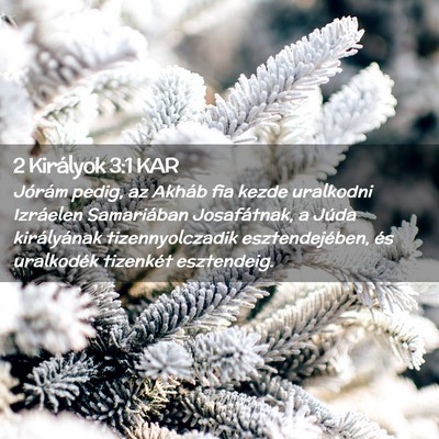Picture 02 - 2 Királyok 3:1 KAR - Jórám pedig, az Akháb fia kezde uralkodni - Bible Verse Picture