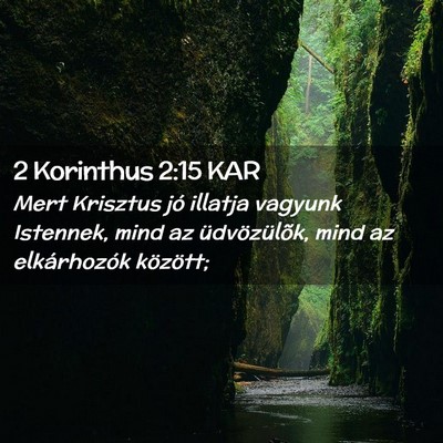 Picture 02 - 2 Korinthus 2:15 KAR - Mert Krisztus jó illatja vagyunk Istennek, mind - Bible Verse Picture
