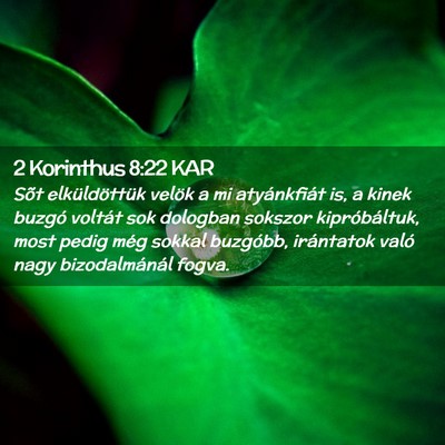 Picture 02 - 2 Korinthus 8:22 KAR - Sõt elküldöttük velök a mi atyánkfiát is, - Bible Verse Picture