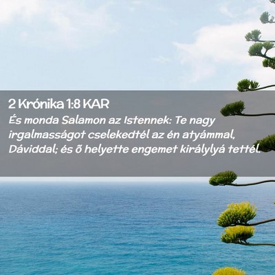 Picture 02 - 2 Krónika 1:8 KAR - És monda Salamon az Istennek: Te nagy - Bible Verse Picture