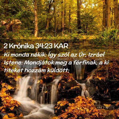 Picture 02 - 2 Krónika 34:23 KAR - Ki monda nékik: Így szól az Úr, Izráel - Bible Verse Picture