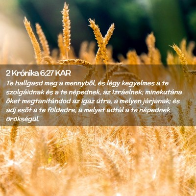 Picture 02 - 2 Krónika 6:27 KAR - Te hallgasd meg a mennybõl, és légy kegyelmes - Bible Verse Picture