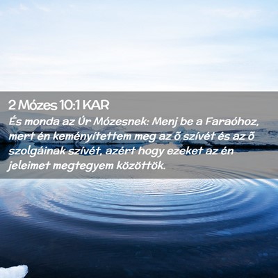 Picture 02 - 2 Mózes 10:1 KAR - És monda az Úr Mózesnek: Menj be a Faraóhoz, - Bible Verse Picture