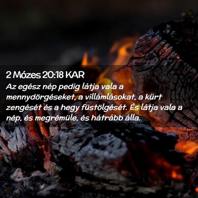 Picture 02 - 2 Mózes 20:18 KAR - Az egész nép pedig látja vala a - Bible Verse Picture