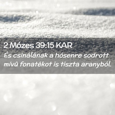 Picture 02 - 2 Mózes 39:15 KAR - És csinálának a hósenre sodrott mívû - Bible Verse Picture