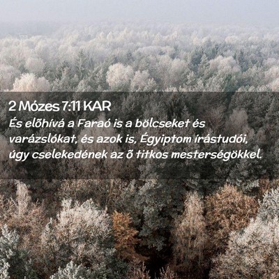 Picture 02 - 2 Mózes 7:11 KAR - És elõhívá a Faraó is a bölcseket és - Bible Verse Picture