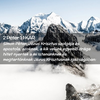 Picture 02 - 2 Péter 1:1 KAR - Simon Péter, Jézus Krisztus szolgája és - Bible Verse Picture