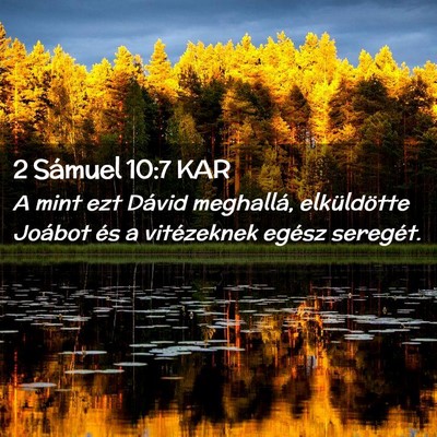 Picture 02 - 2 Sámuel 10:7 KAR - A mint ezt Dávid meghallá, elküldötte Joábot - Bible Verse Picture