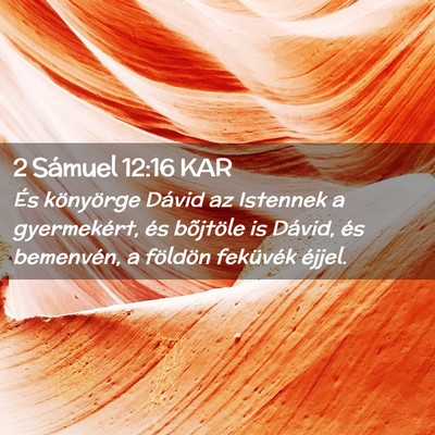 Picture 02 - 2 Sámuel 12:16 KAR - És könyörge Dávid az Istennek a gyermekért, - Bible Verse Picture