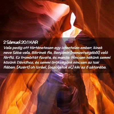 Picture 02 - 2 Sámuel 20:1 KAR - Vala pedig ott történetesen egy istentelen - Bible Verse Picture