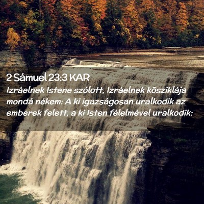 Picture 02 - 2 Sámuel 23:3 KAR - Izráelnek Istene szólott, Izráelnek - Bible Verse Picture