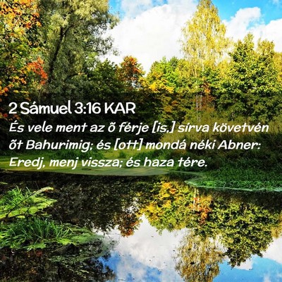 Picture 02 - 2 Sámuel 3:16 KAR - És vele ment az õ férje [is,] sírva - Bible Verse Picture
