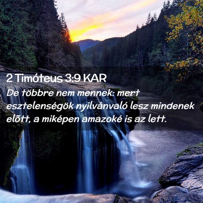 Picture 02 - 2 Timóteus 3:9 KAR - De többre nem mennek: mert esztelenségök - Bible Verse Picture
