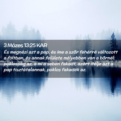 Picture 02 - 3 Mózes 13:25 KAR - És megnézi azt a pap, és íme a szõr - Bible Verse Picture