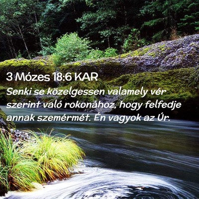 Picture 02 - 3 Mózes 18:6 KAR - Senki se közelgessen valamely vér szerint való - Bible Verse Picture