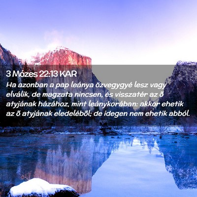 Picture 02 - 3 Mózes 22:13 KAR - Ha azonban a pap leánya özvegygyé lesz vagy - Bible Verse Picture