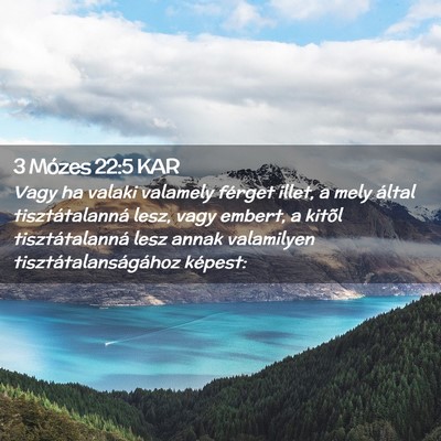 Picture 02 - 3 Mózes 22:5 KAR - Vagy ha valaki valamely férget illet, a mely - Bible Verse Picture