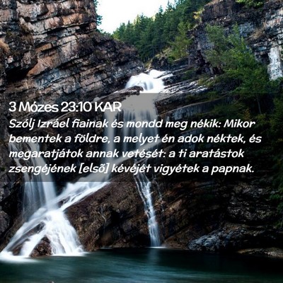Picture 02 - 3 Mózes 23:10 KAR - Szólj Izráel fiainak és mondd meg nékik: - Bible Verse Picture