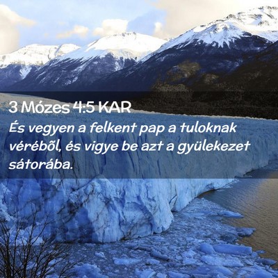Picture 02 - 3 Mózes 4:5 KAR - És vegyen a felkent pap a tuloknak vérébõl, - Bible Verse Picture