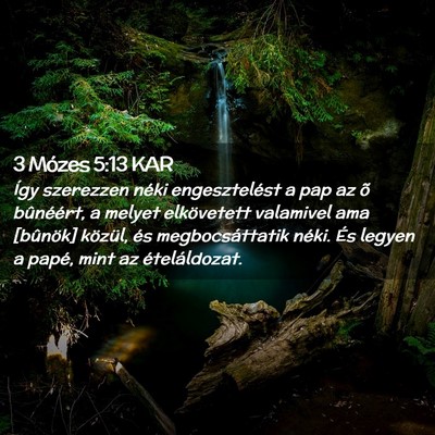 Picture 02 - 3 Mózes 5:13 KAR - Így szerezzen néki engesztelést a pap az õ - Bible Verse Picture